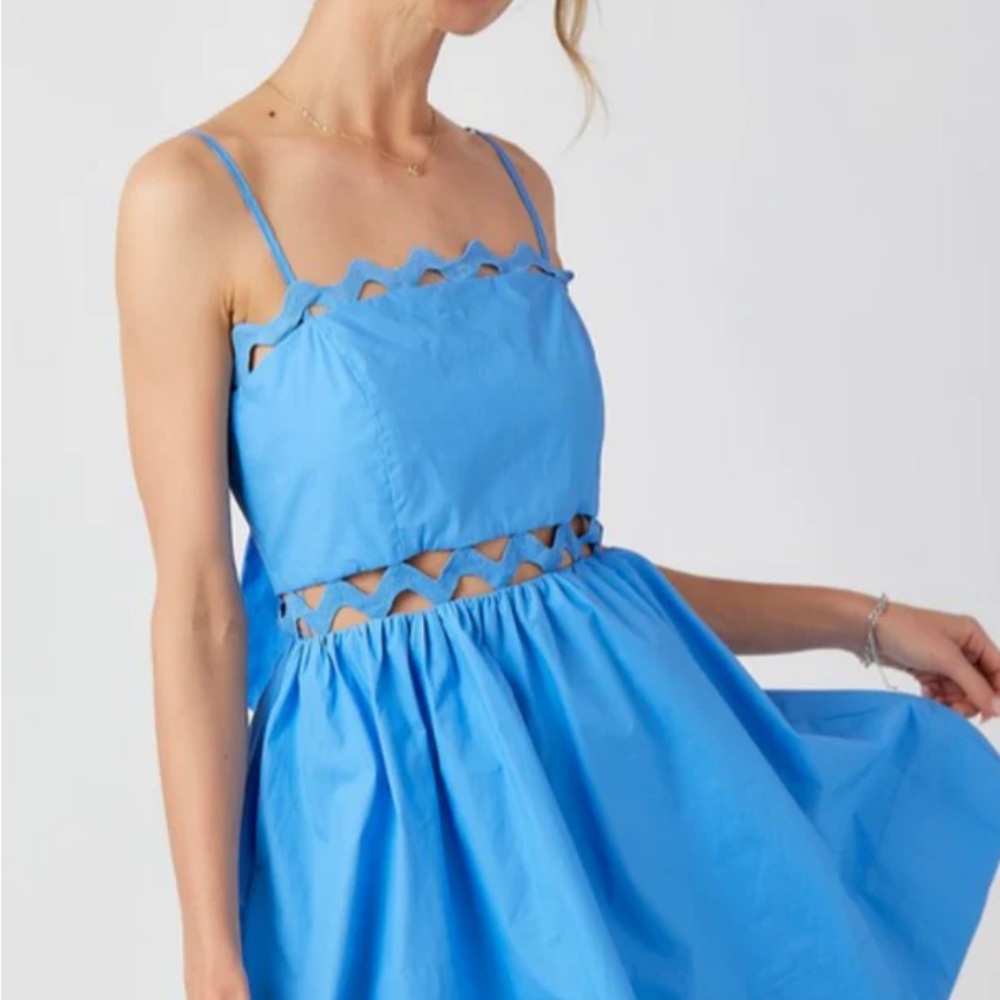 Blue Sleeveless Dress